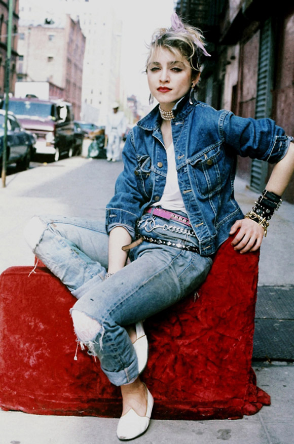 1980s jean jacket fashion